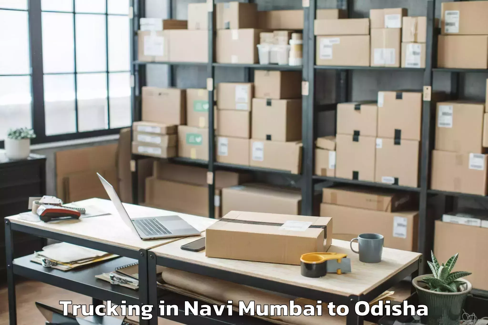 Top Navi Mumbai to Loisingha Trucking Available